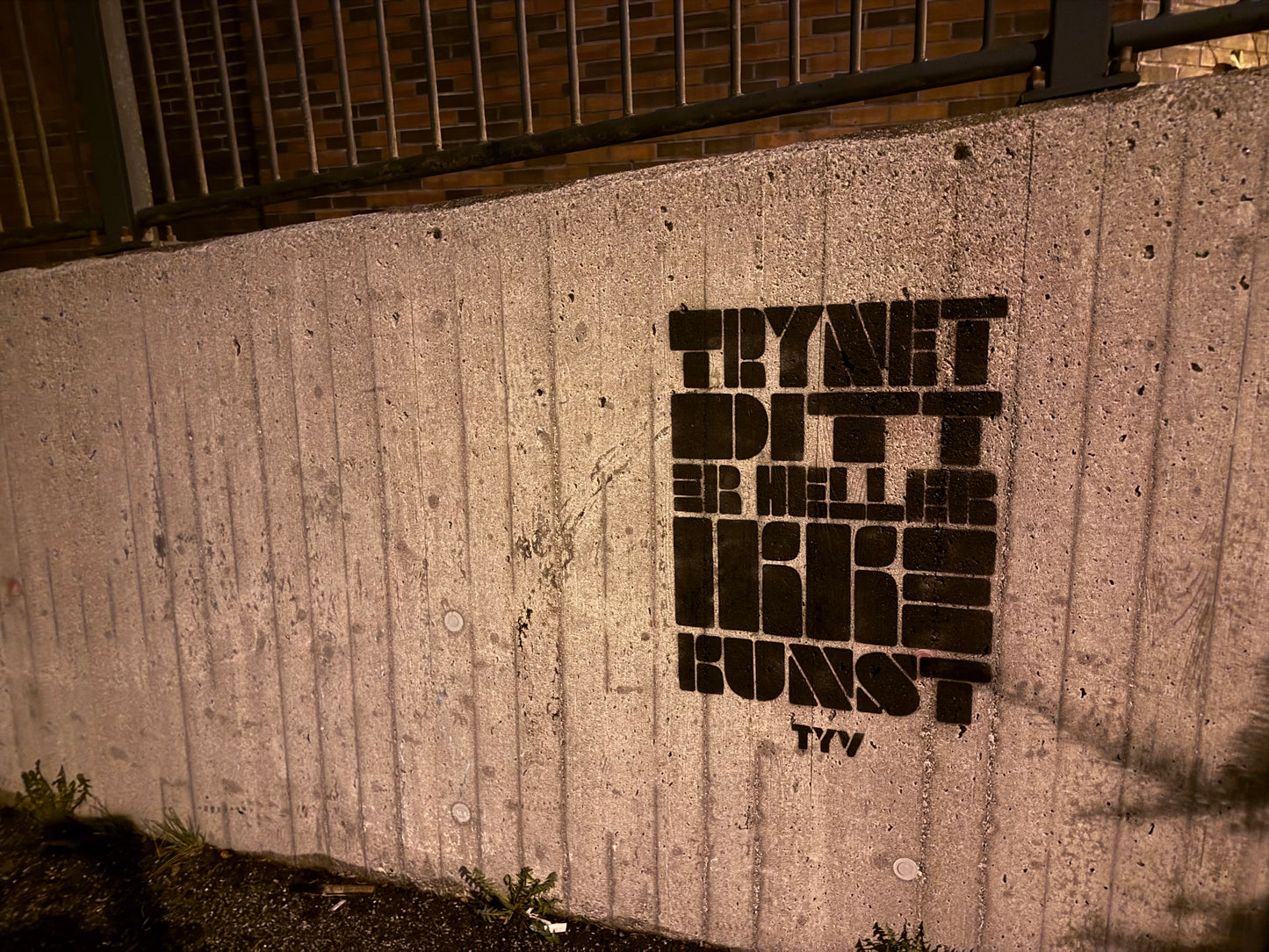 Trynet ditt er heller ikke kunst A2